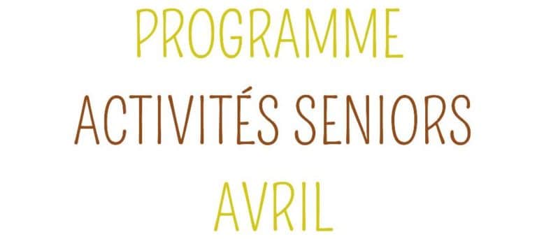 Programme avril seniors